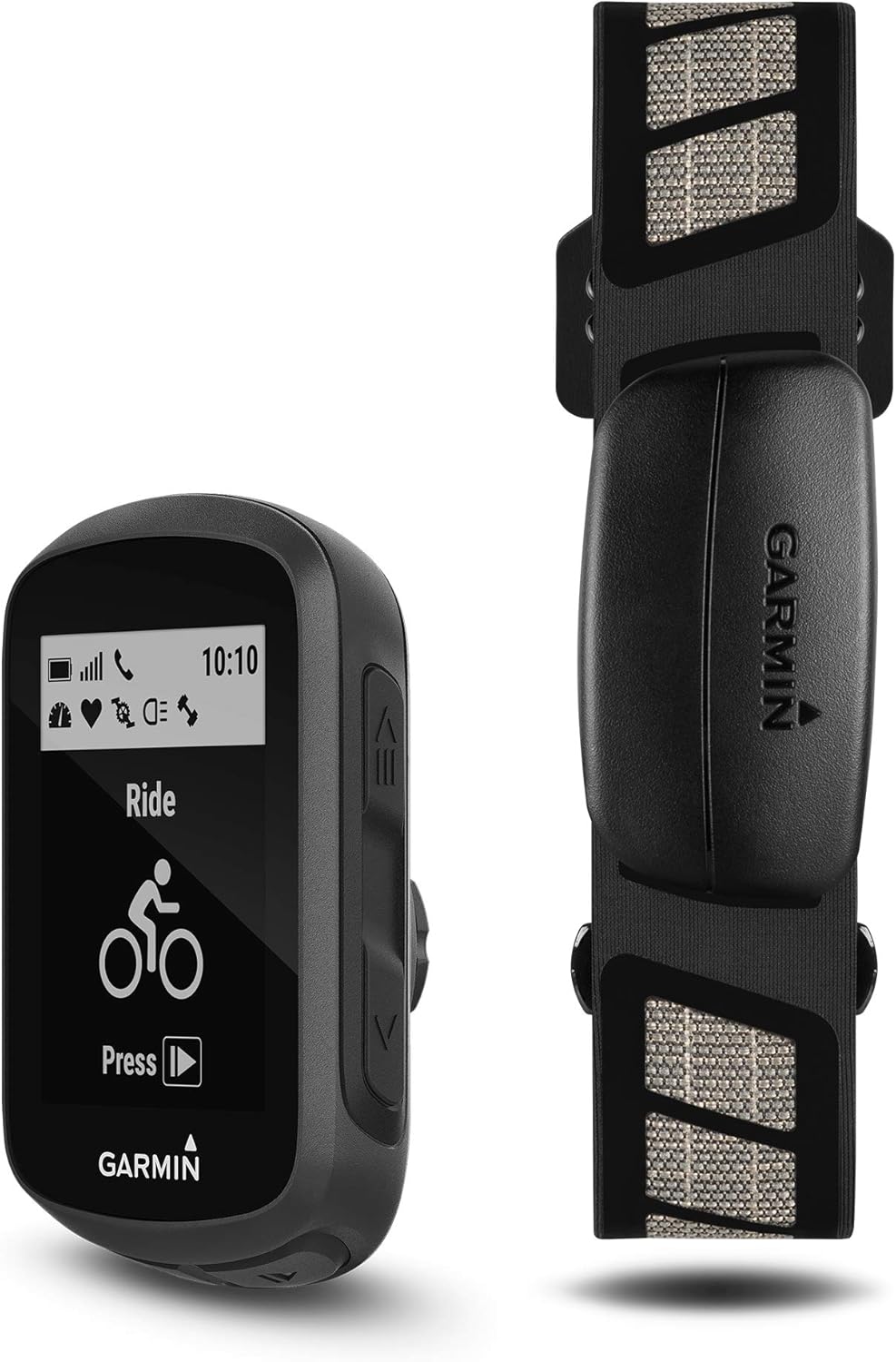 Garmin Edge® 130 Plus Bundle, GPS Cycling/Bike Computer with Sensors and HR Monitor, Download Structure Workouts