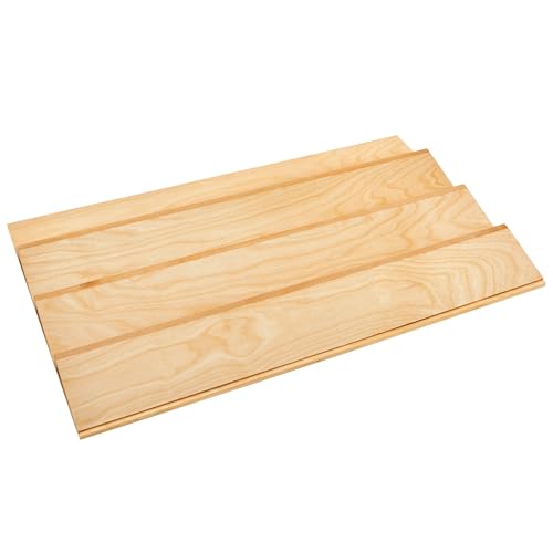 Rev-A-Shelf 3 Tiered Seasoning Organizer for Wooden Kitchen Drawers, Pull Out Spice Rack, 19.75 x 33.15 x 1.74 In, Maple, 4SDI-36-1