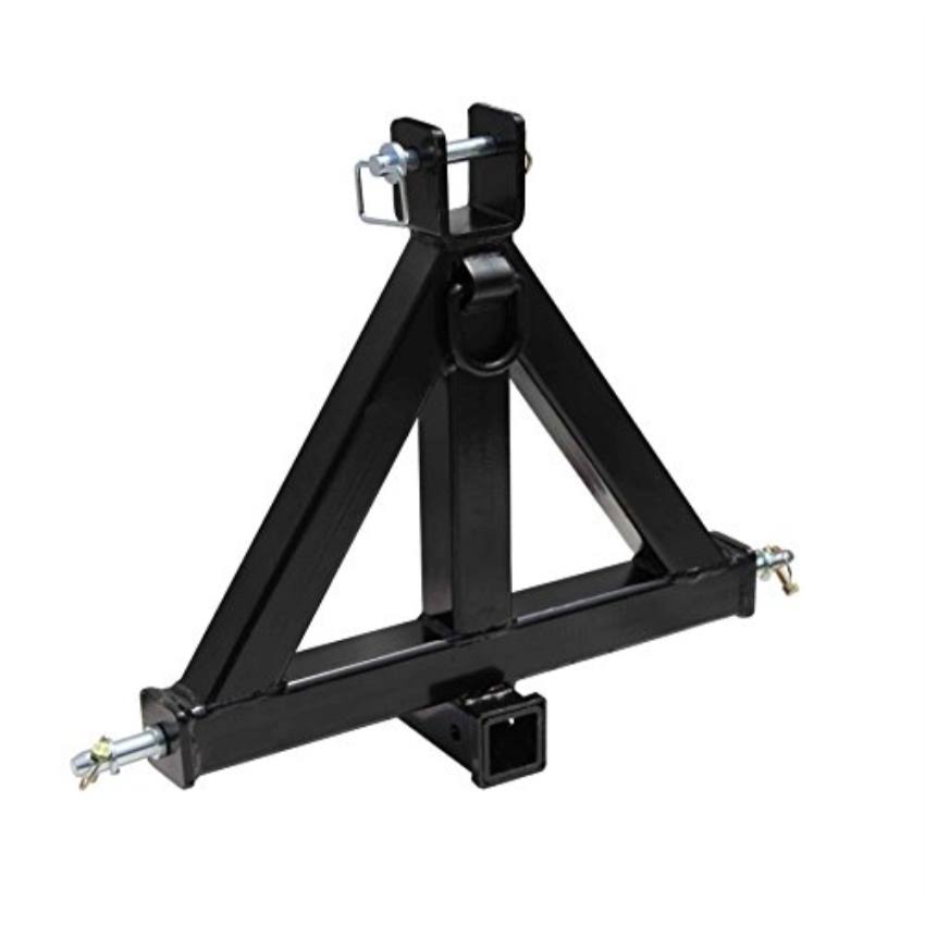 Heavy Duty 3 Point 2x22 Receiver Trailer Hitch Category 1Tractor Tow Drawbar Pull