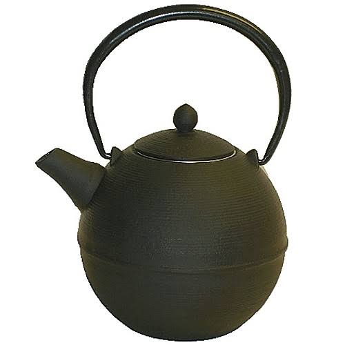 Japanese Tetsubin Cast Iron Black Teapot w/ Infuser