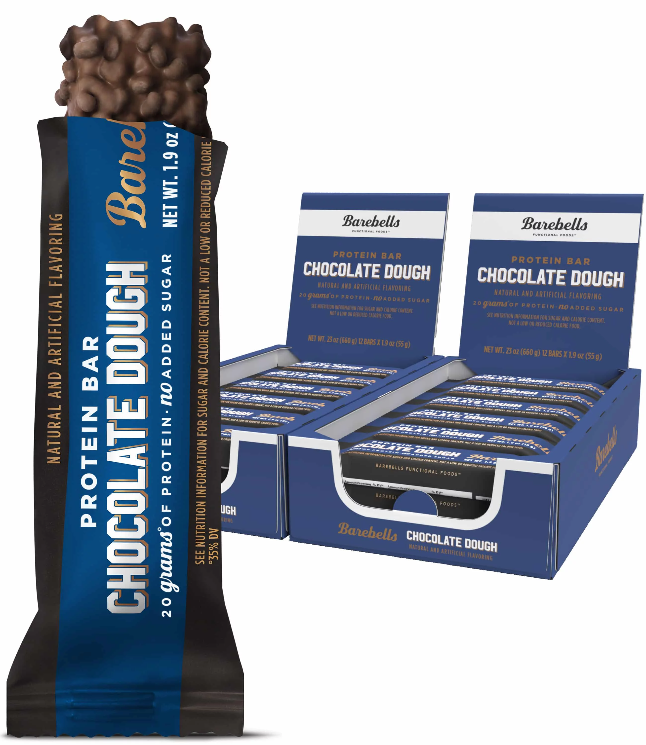 Barebells High Protein 20g Bars Chocolate Dough, 24 Pack - Curated Treasures Market