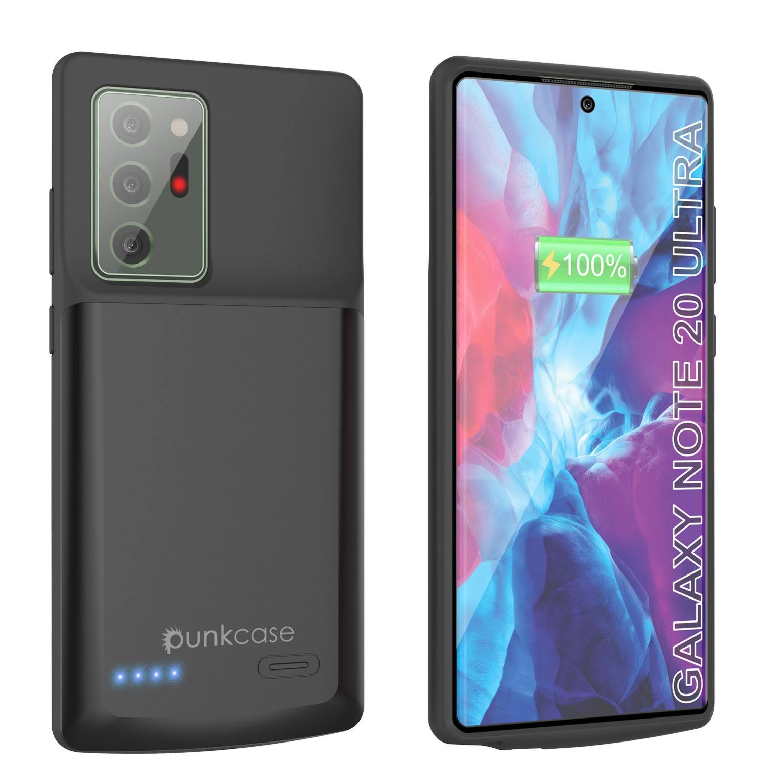 Punkcase Galaxy Note 20 Ultra 6000mAh Battery Charger Slim Case [Black] - Black