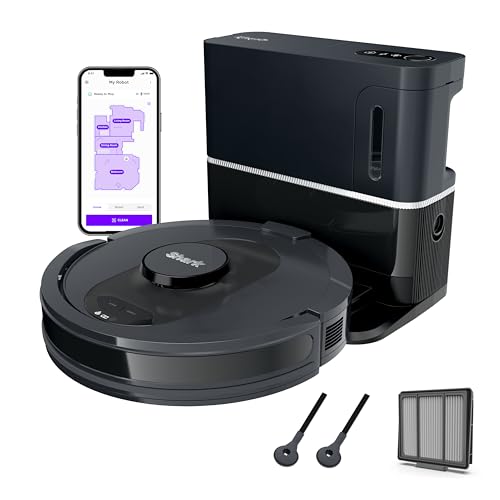 Shark AV2501S AI Ultra Robot Vacuum, with Matrix Clean, Home Mapping, 30-Day Capacity HEPA Bagless Self Empty Base, Perfect for Pet Hair, Wifi