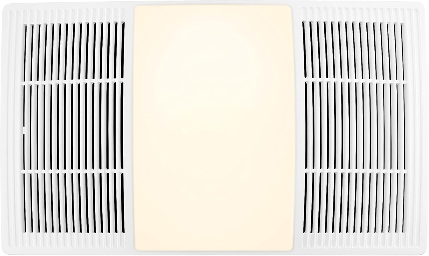 Broan-NuTone FG80HBS Heater Upgrade Grille with Dimmable LED and Color Adjustable CCT Lighting Bath Fan Exhaust Cover, 80 CFM , White