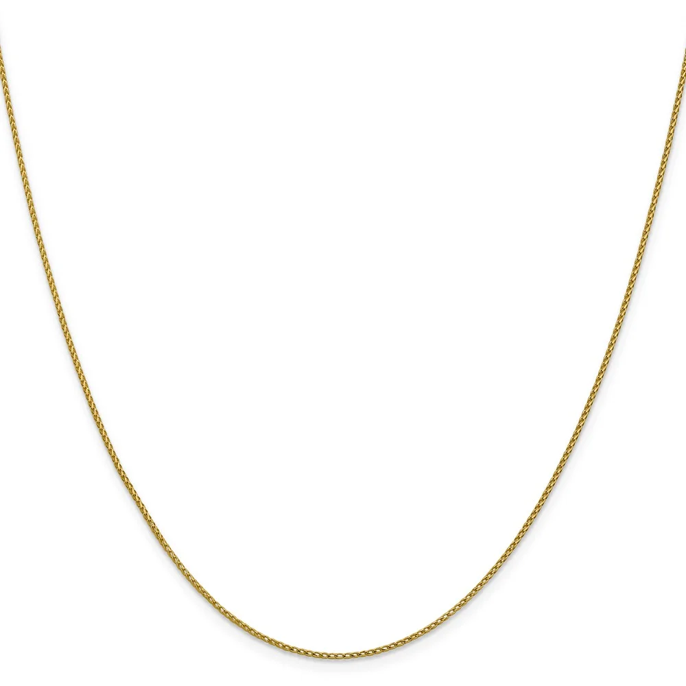 Leslie's Real 14kt Yellow Gold 1mm Diamond Cut Open Franco Chain; 16 inch; Lobster Clasp; for Adults and Teens; for Women and Men