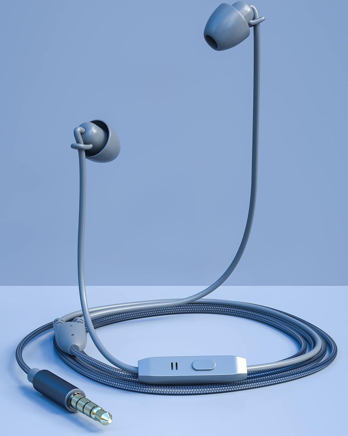 Sleep Headphones for Side Sleepers, Ear Plugs for Sleeping Noise Cancelling, Super Soft Sleep Earbuds Wired with Microphone, Great for Insomnia