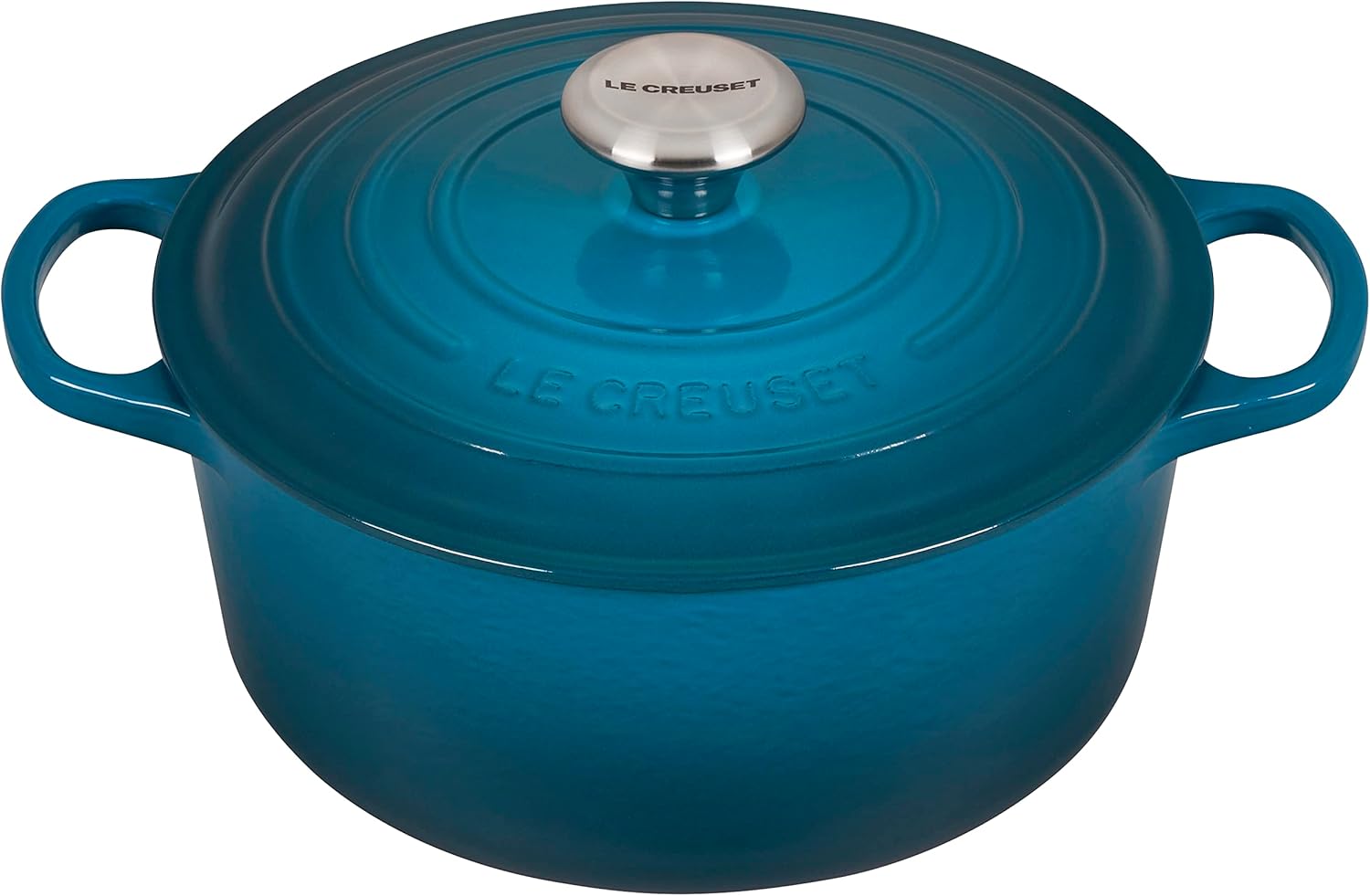 Le Creuset Signature Enameled Cast Iron Round Dutch Oven, 4.5 qt., Deep Teal