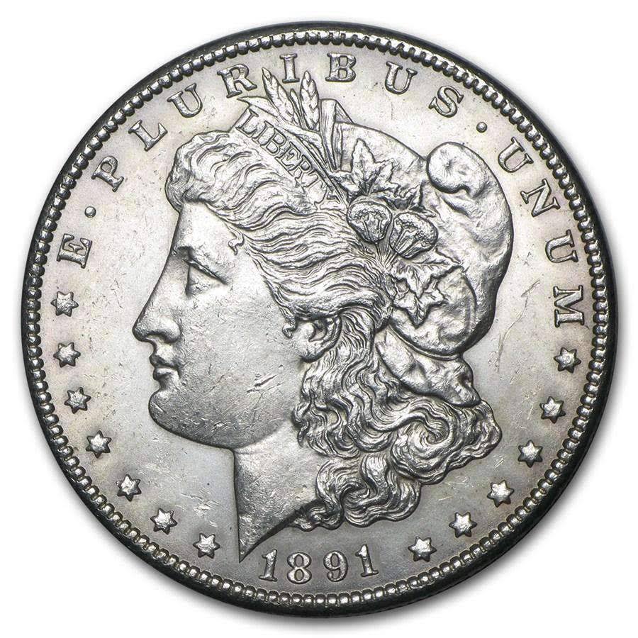 1891-CC Morgan Dollar BU by American Heritage Bullion
