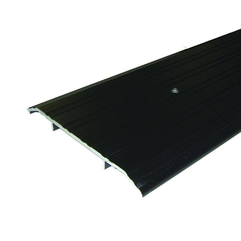 M-D Building Products Fluted Saddle 6 in. x 45-1/2 in. Bronze Aluminum Commercial Threshold