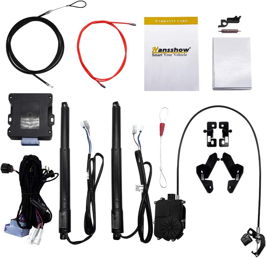 Hansshow Power Frunk Kit Electric Tailgate Accessories Include Waterproof Control Box Emergency Cable System and Electric Suction Waterproof Device