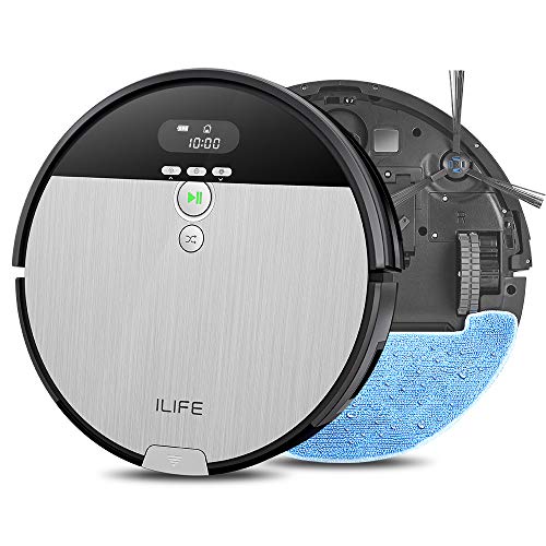 ILIFE A12 Pro Robot Vacuum and Mop Combo, Self Emptying Station for 60 Days, LiDAR Navigation, Home Mapping, No-Go Zones