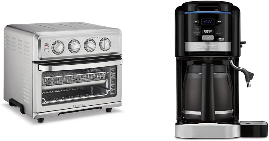 Cuisinart Air Fryer + Convection Toaster Oven, 8-1 Oven with Bake, Grill, Broil & Warm Options, Stainless Steel