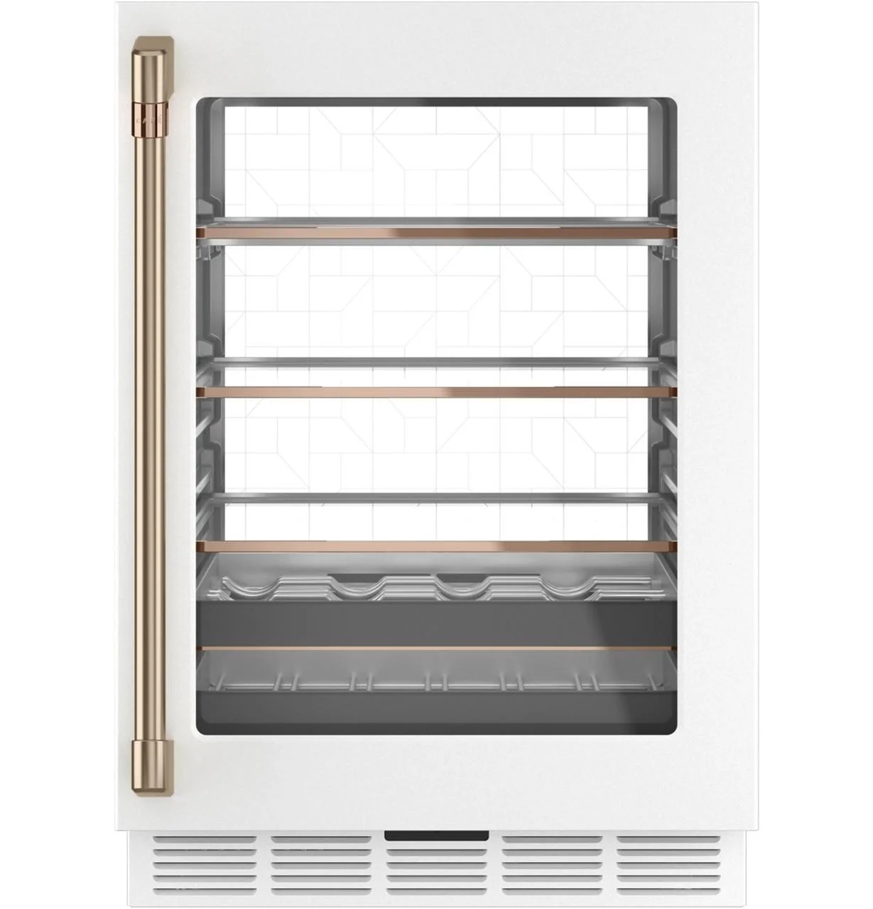 Cafe Ccp06bp 24" Wide 126 Can Capacity Energy Star Rated Beverage Center - Matte White /
