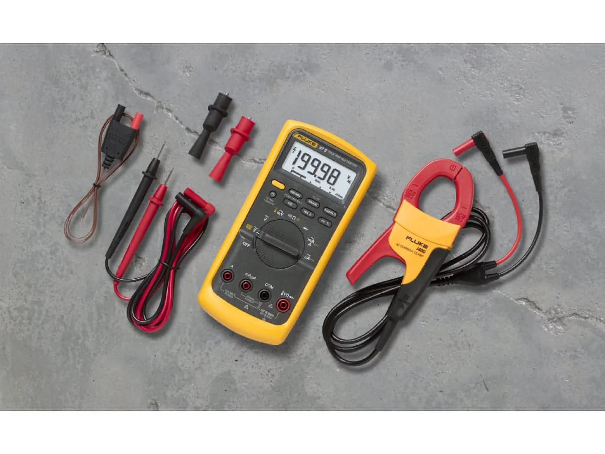 Fluke 87V/IMSK Digital Multimeter with Fluke i400 Current Clamp