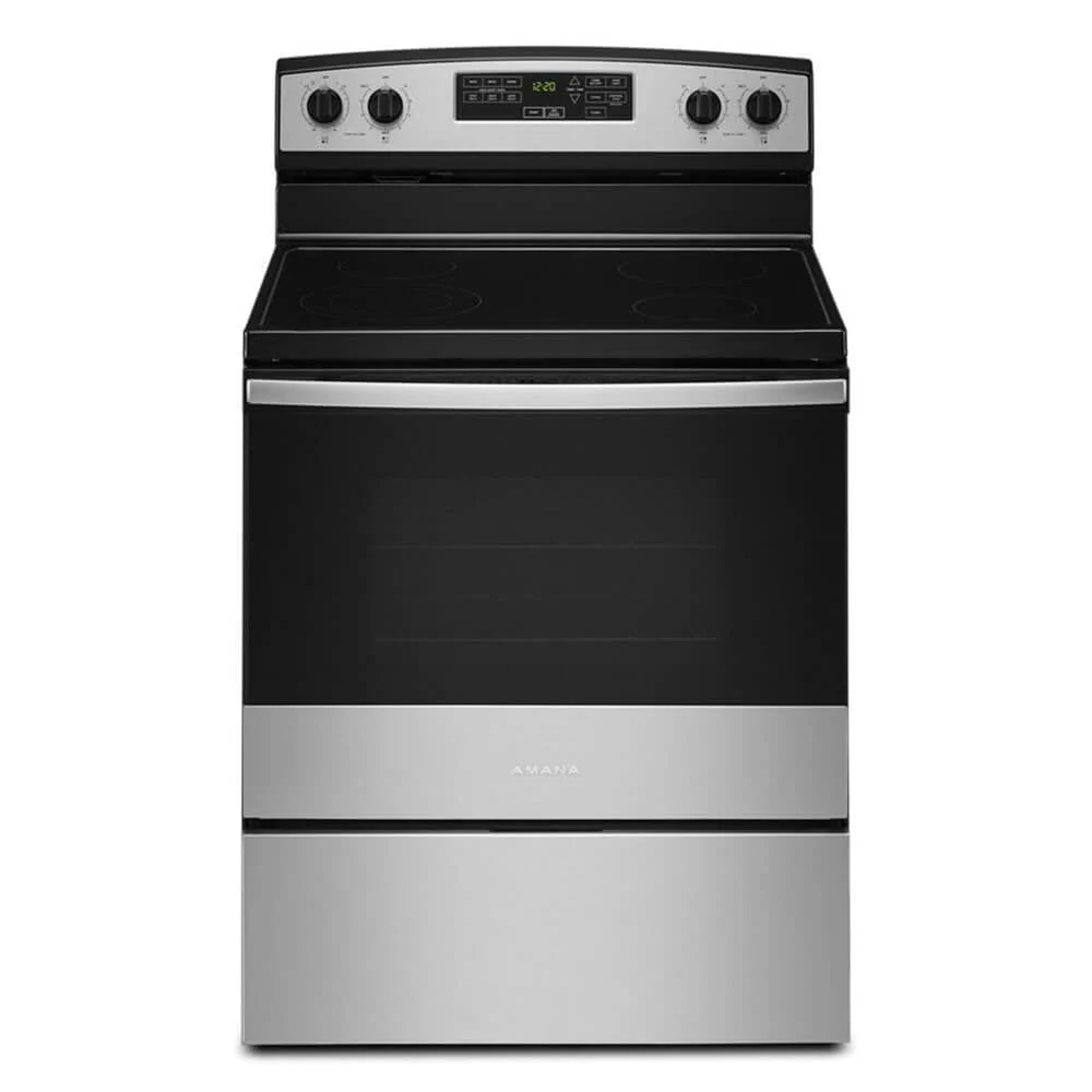 Amana AER6603SMS 4.8 Cu. Ft. Freestanding Stainless Steel Electric Range