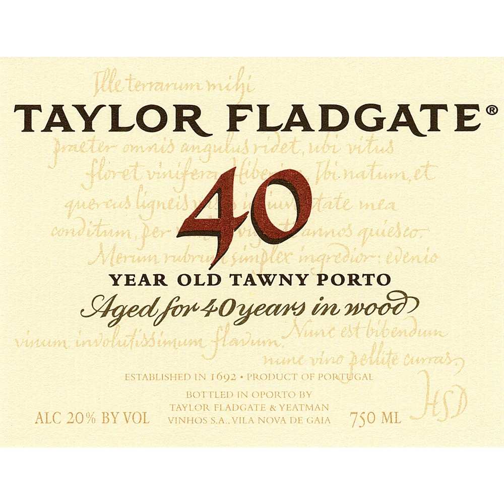 Taylor Fladgate Aged Tawny Port 40Yr 750ml - Nestor Liquor
