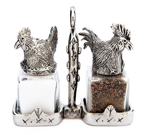 Silvie Goldmark Chicken Rooster Salt Pepper Shakers