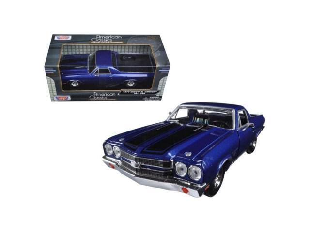 Motormax 1970 Chevrolet El Camino SS 396 Blue 1/24 Diecast Model Car by Motormax