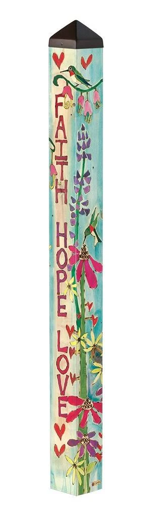 Studio M Faith, Hope u0026 Love Art Pole 4&