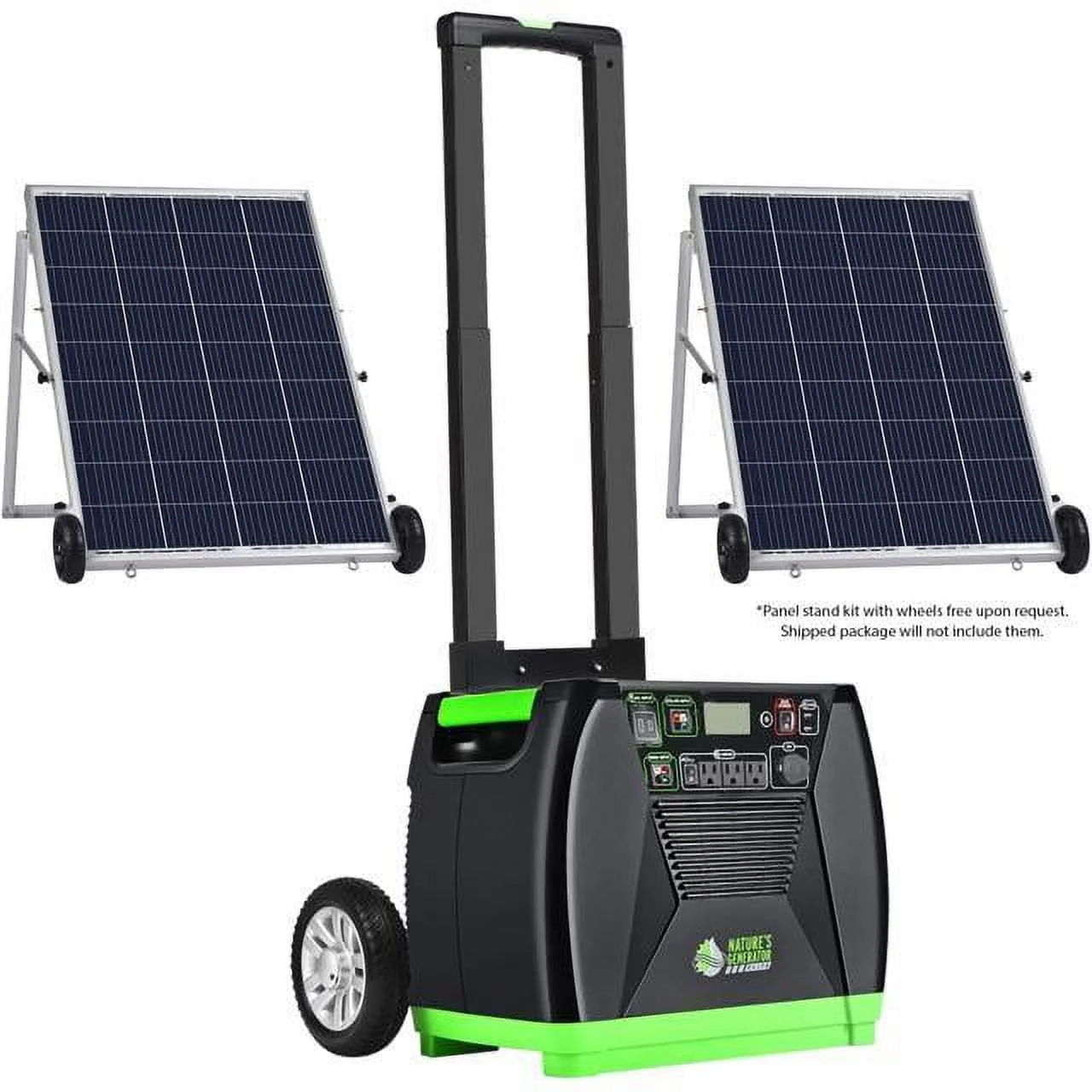 Nature's Generator Elite - Gold System:3600W Solar & Wind Powered Pure Sine Wave Off-Grid Nature's Generator Elite+2pcs 100W Solar Panel HKNGAUEL