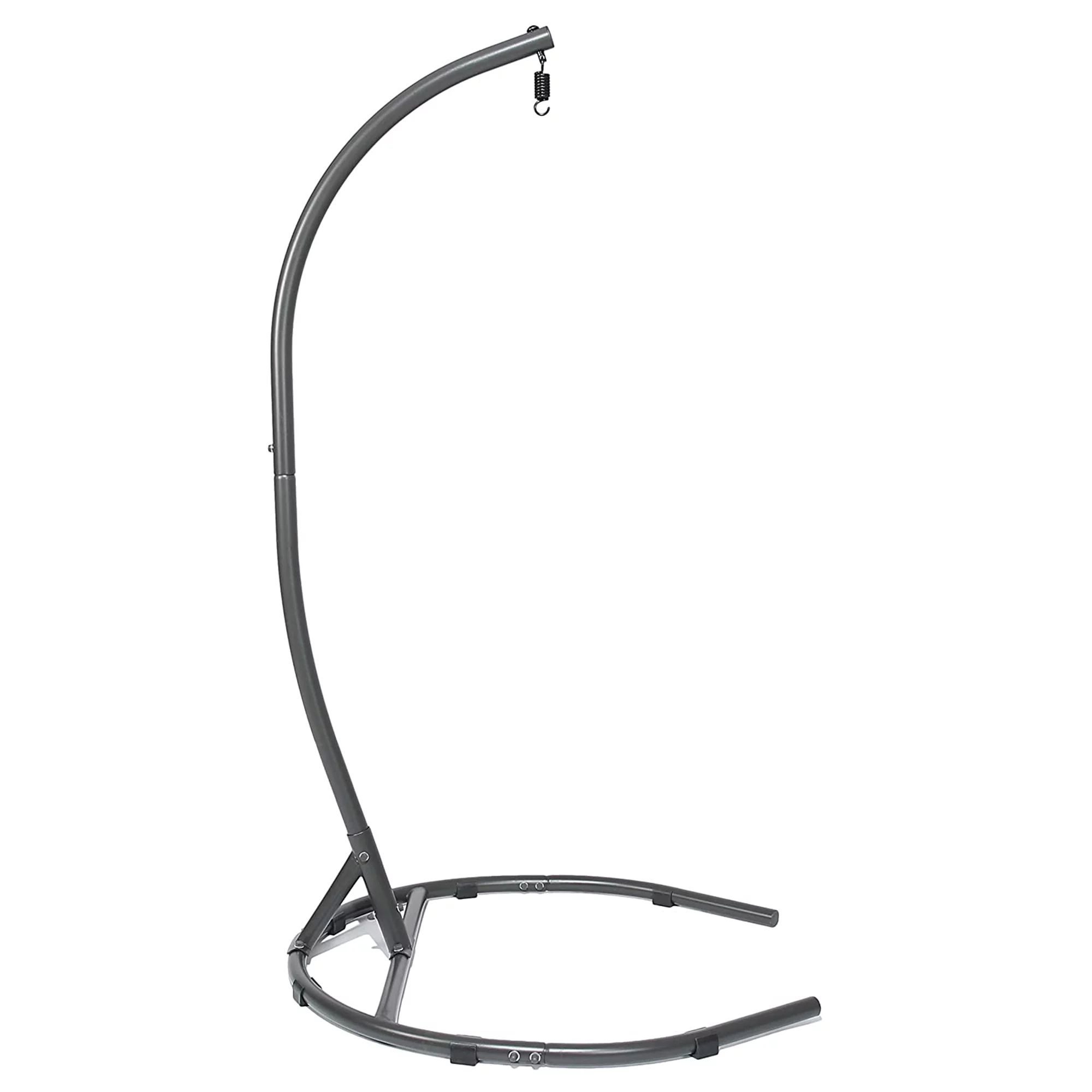 Ulax Furniture Egg Chair Stand Hanging Hammock Swing Chair C-Stand w/Weather-Resistant Finish for Indoor or Outdoor Use - Radiant Selections