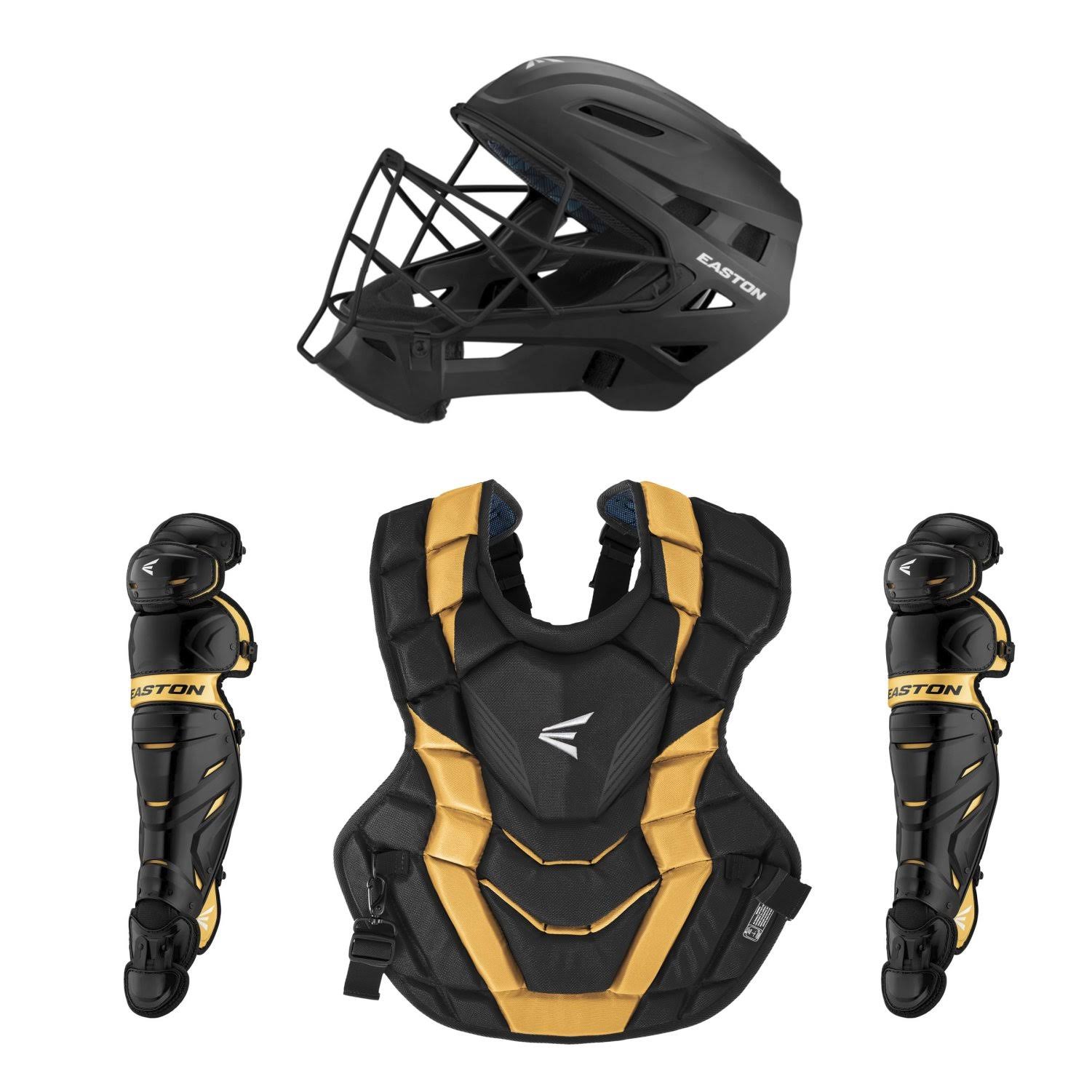 Easton Elite x Intermediate Catcher&s Set - Black/Gold
