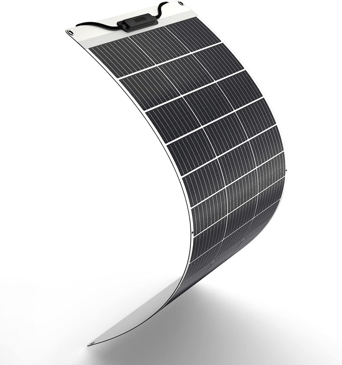 HQST 100W 12V Monocrystalline Flexible Solar Panel with 9 busbars Solar Cell,Bendable Polished PET Coating
