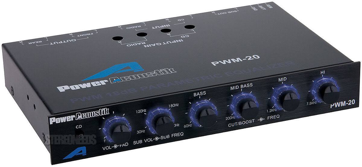 Power Acoustik Pwm-20 Four Band Parametric Equalizer - Megean
