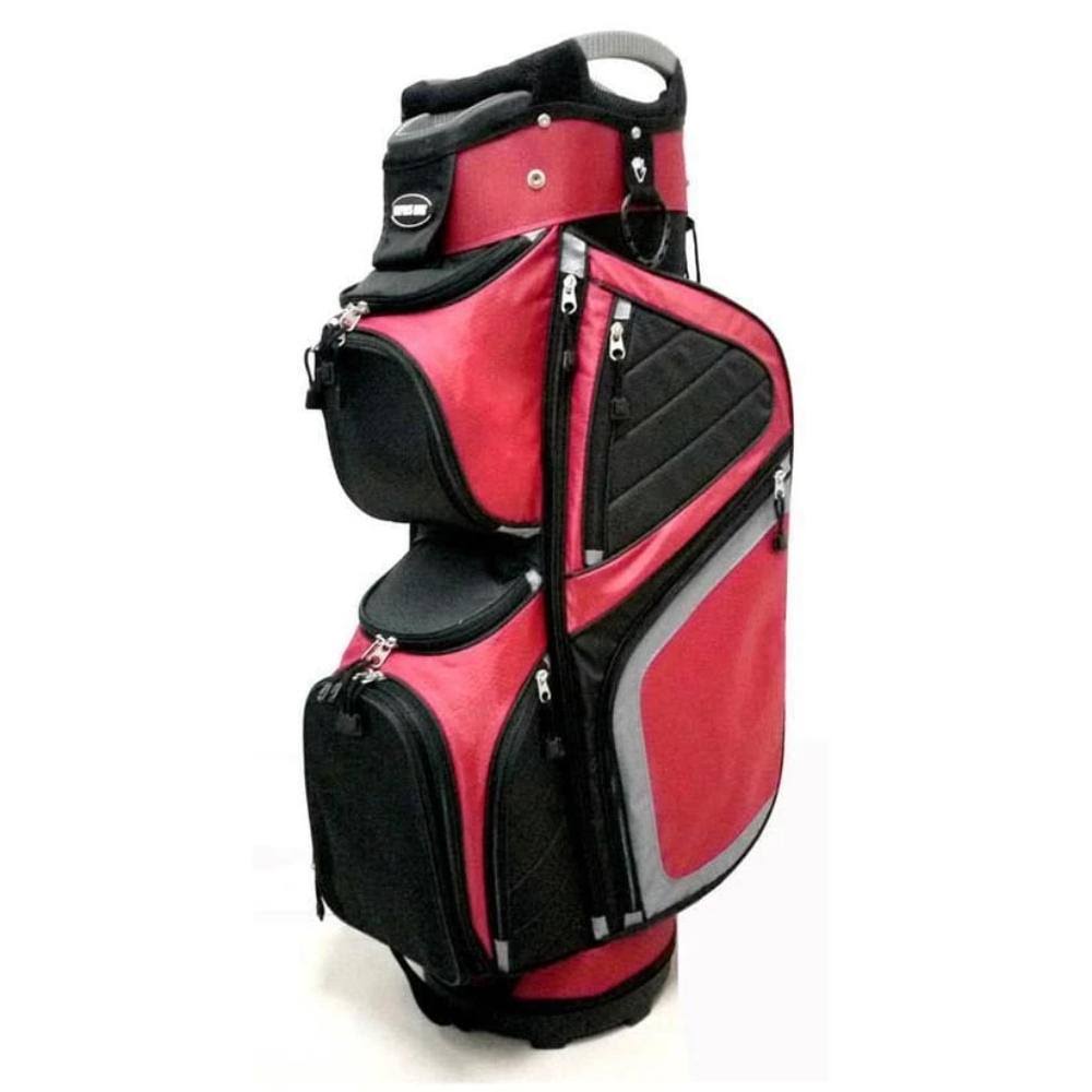 Naples Bay C290P Space Saver Golf Cart Bag - Red/Black/Silver