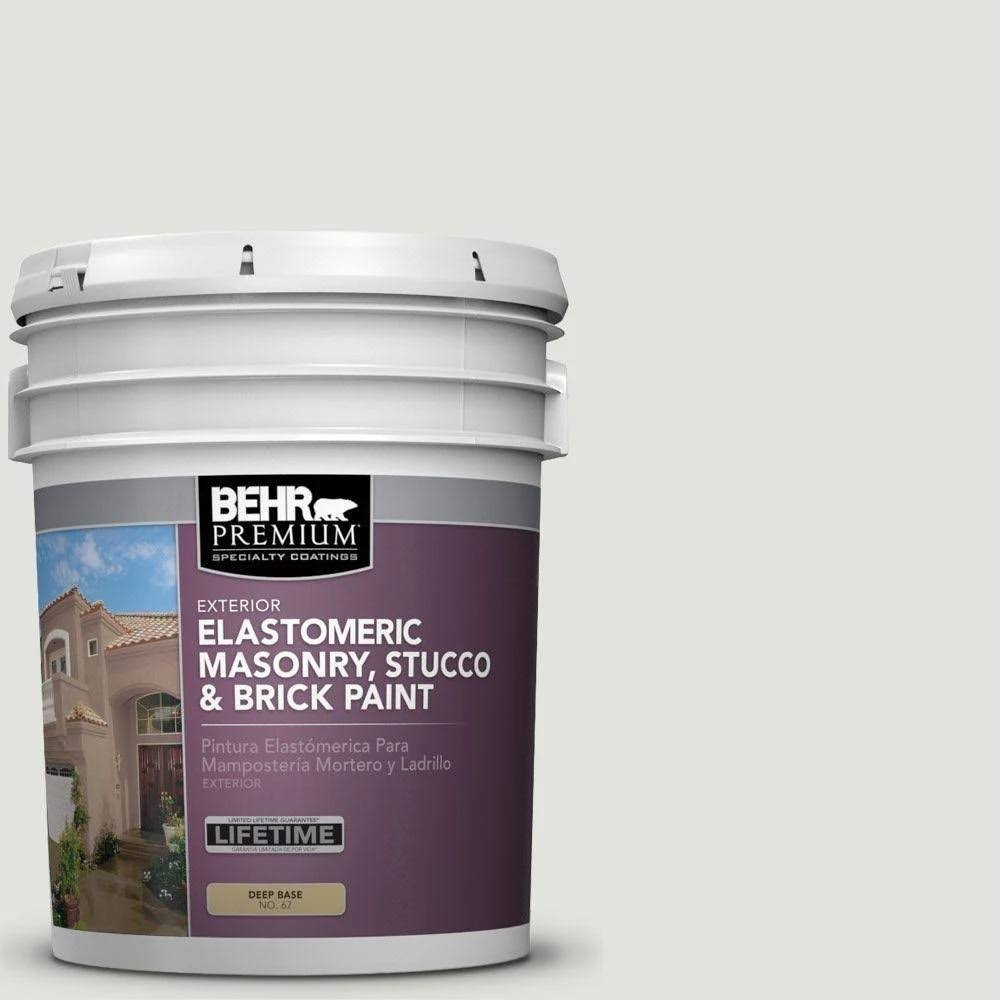BEHR Premium 5 gal. #MS-55 Arctic Gray Elastomeric Masonry, Stucco and Brick Exterior Paint 06805