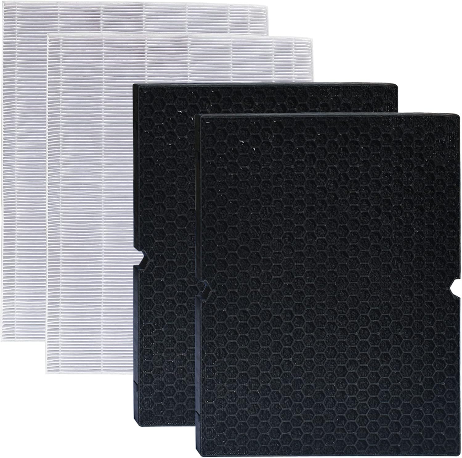 2 Sets 116130 Replacement Filter H for Winix 5500-2F Air Purifier and Winix AM80 True HEPA Air Purifier