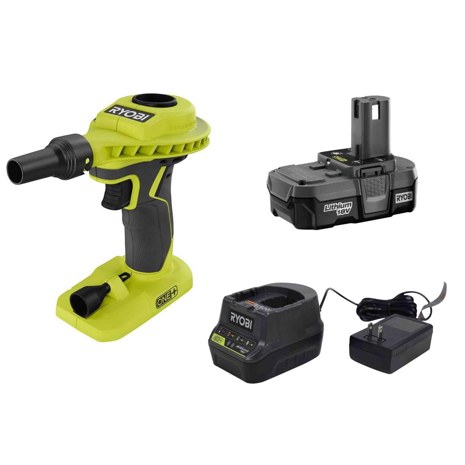 Ryobi 18-Volt One+ Cordless High Volume Power Inflator P738 - Sports Supplies Online Store