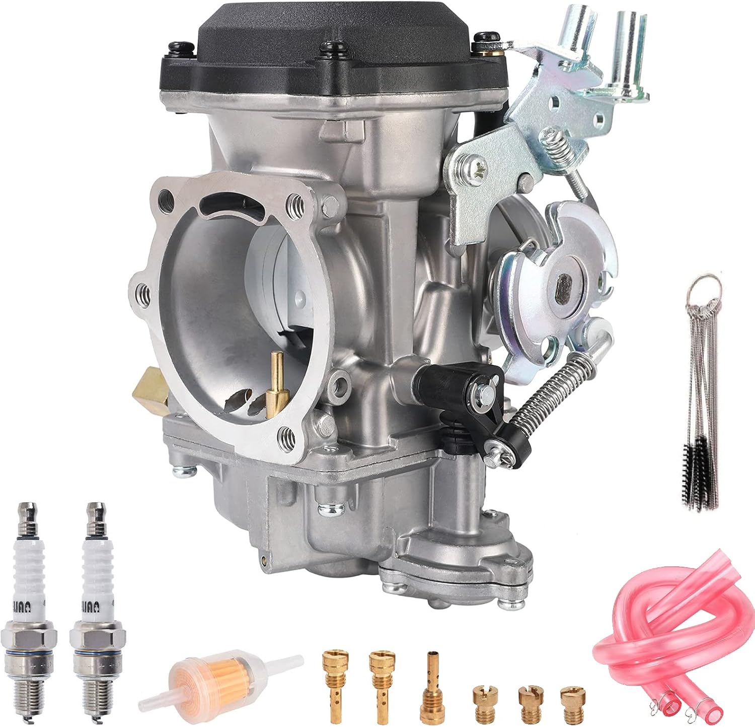 CV40 Carburetor for Harley Davidson HD Sportster XL883 XL1200/ Softail/ Touring/ Dyna & FXR/ Road King Carb 27421-99 27490-04 27465-04 (with Fuel