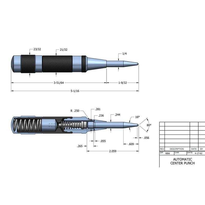 Starrett 18C Automatic Center Punch - Shop Hardware Tools Online Store