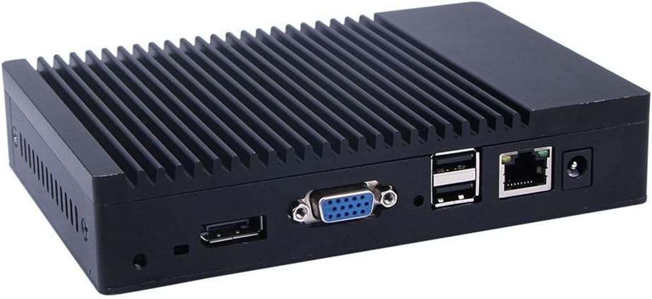 Cost Saving Vmware/Citrix Support Small Desktop Computer Mini PC with AMD 1450 DDR3+Msata SSD Fanless Version Barebone System Partaker C6 Black Option