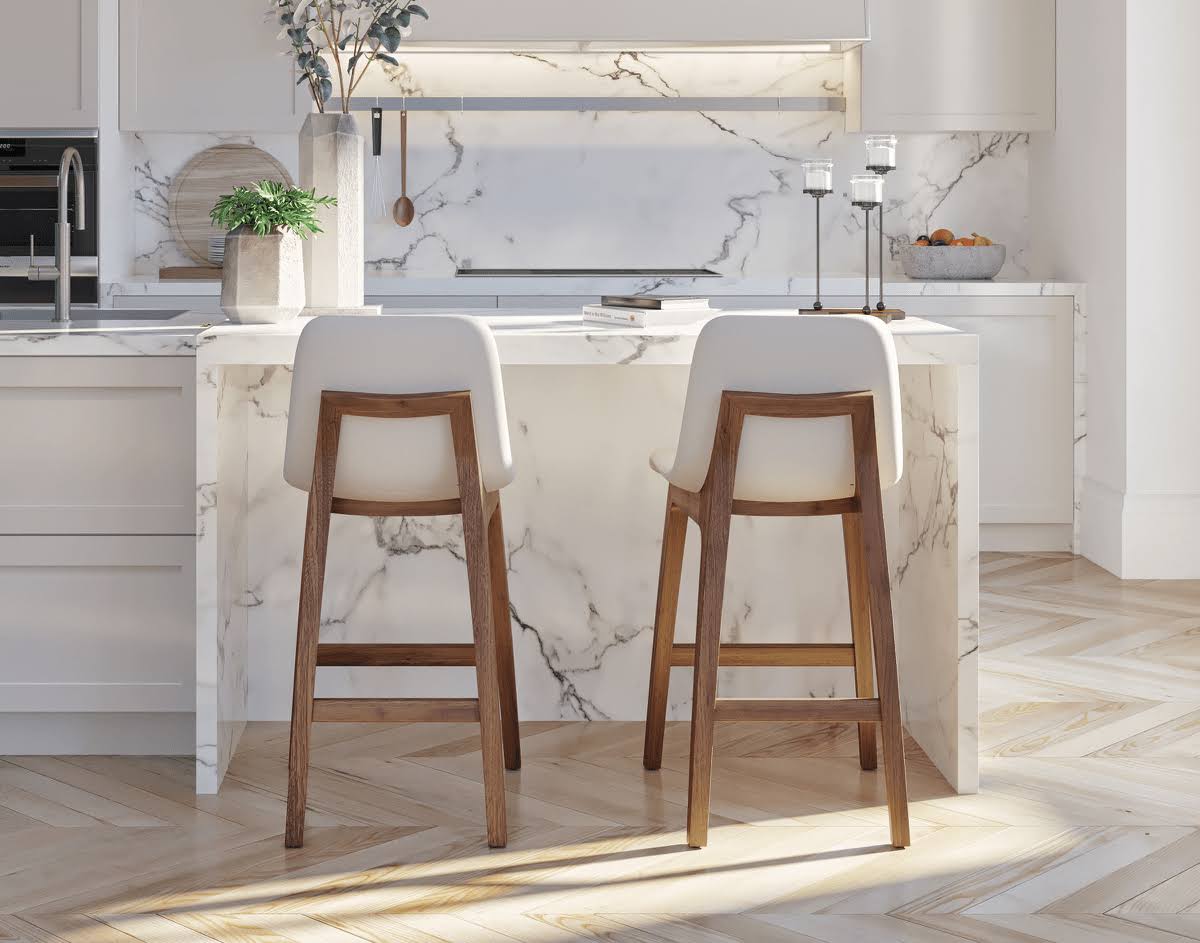 Rove Concepts Aubrey Counter Stool - Natural Monaco Black