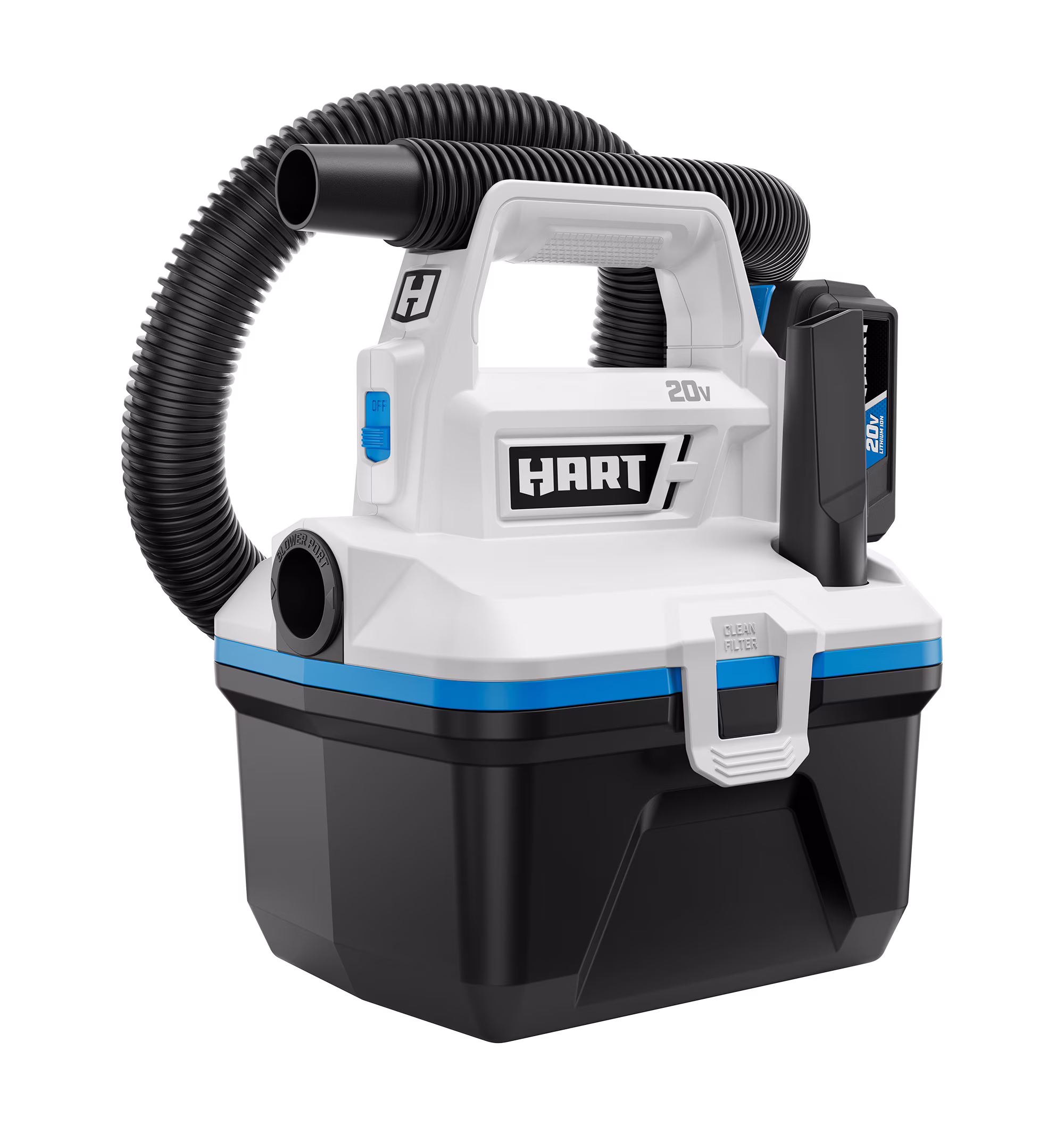 HART 20-Volt 1 Gallon Wet/Dry Vacuum Kit (1) 20-Volt Lithium-Ion Battery