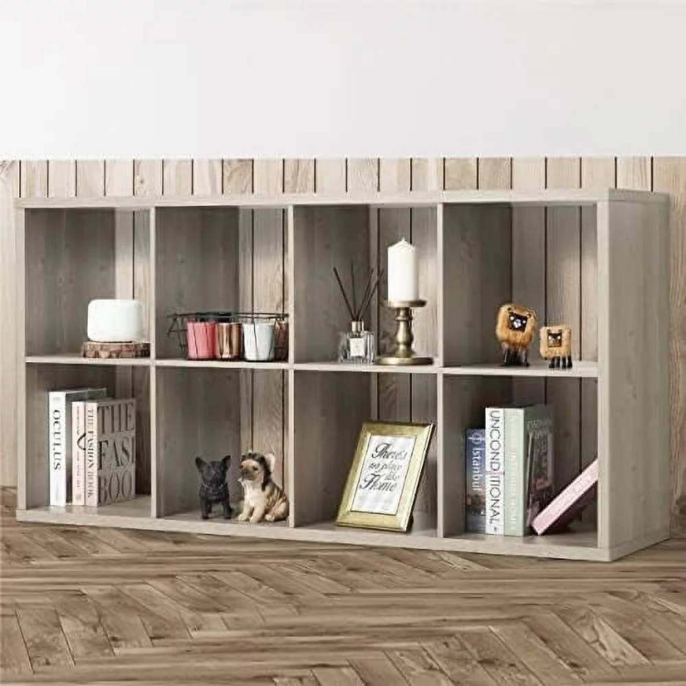 HOOMHIBIU 13-Inch Cube  Organizer   with Extra Thick Exterior Edge  Room Open   Divider  Bookcase  6-Cube / 8-Cube / 9-Cube  Colors Available in