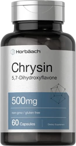 Chrysin 500mg | 60 Capsules | Passion Flower Extract | Non-GMO, Gluten Free Supplement | by Horbaach - Kansas Nuitrition - HNZSDS