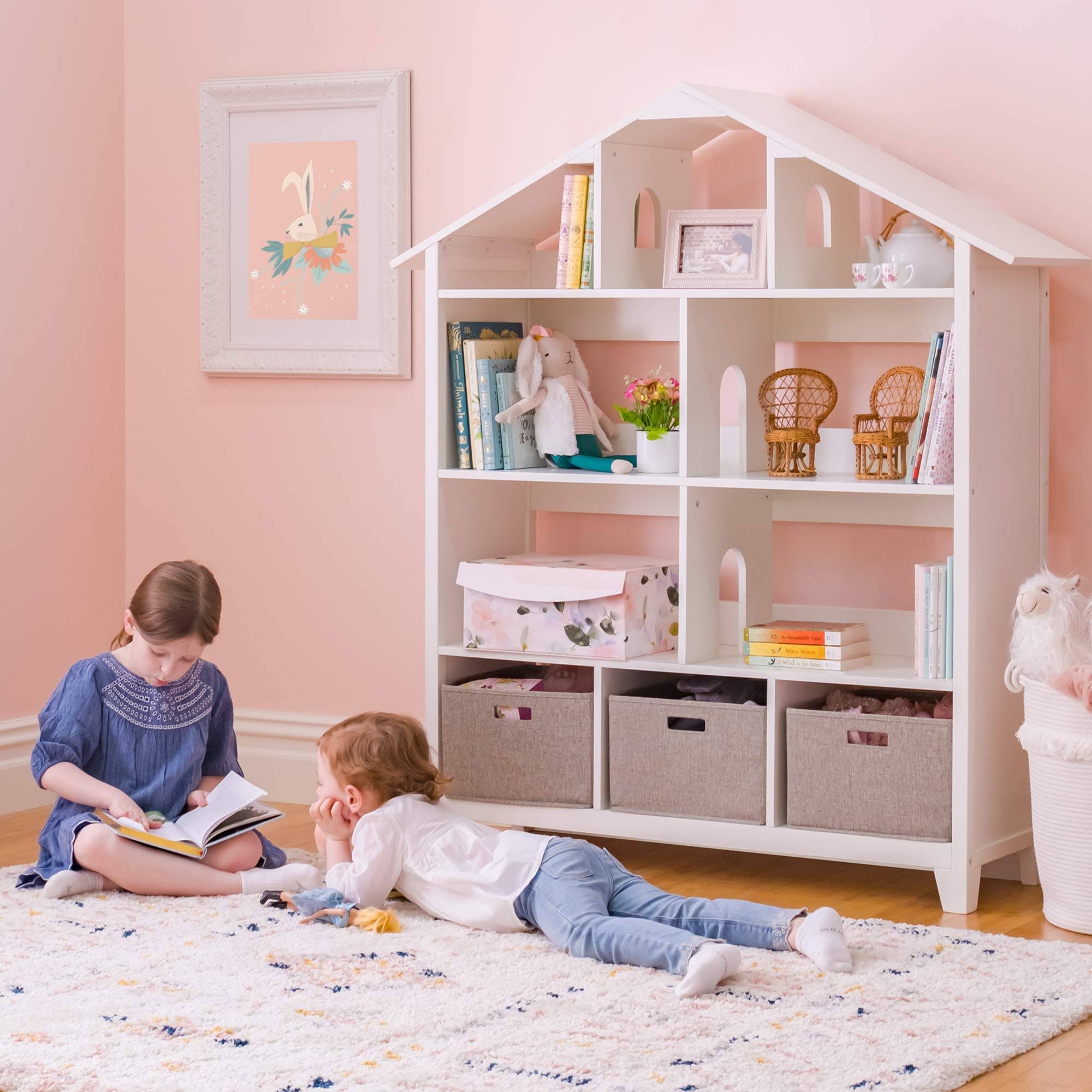 Martha Stewart Living and Learning Kids& Dollhouse Bookcase - White