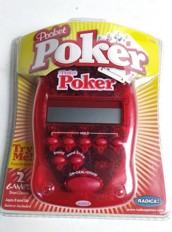 Pocket Poker Handheld Electronic Game Radica New Unsealed