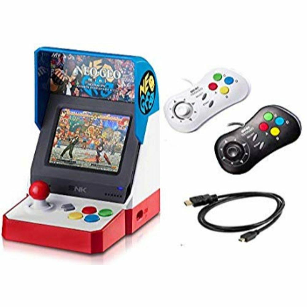 NEOGEO Mini Pro Player Pack USA Version - Includes 2 Game Pads (1 Black & 1 White) and HDMI Cable