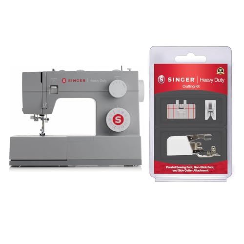 SINGER Heavy Duty 4432 High Speed Black Sewing Machine with Accessory Kit | Strong Motor with Enhanced Piercing Power, 110 Stitch Applications