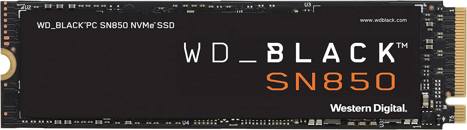 WD_BLACK 500GB SN850 NVMe Internal Gaming SSD Solid State Drive - Gen4 PCIe, M.2 2280, 3D NAND, Up to 7,000 MB/s - WDS500G1X0E