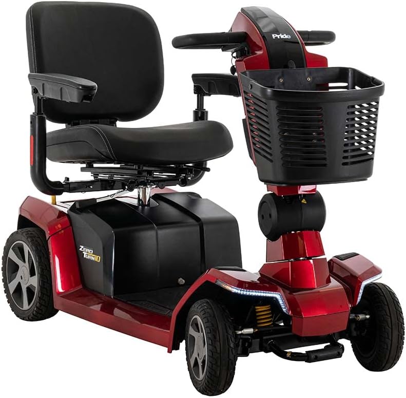 Pride Mobility Zero Turn 10 4 Wheel S710ZT Mobility Scooter, Outdoor 4-Wheel Travel Electric Mobility Scooter for Adults, 400 lbs. WC