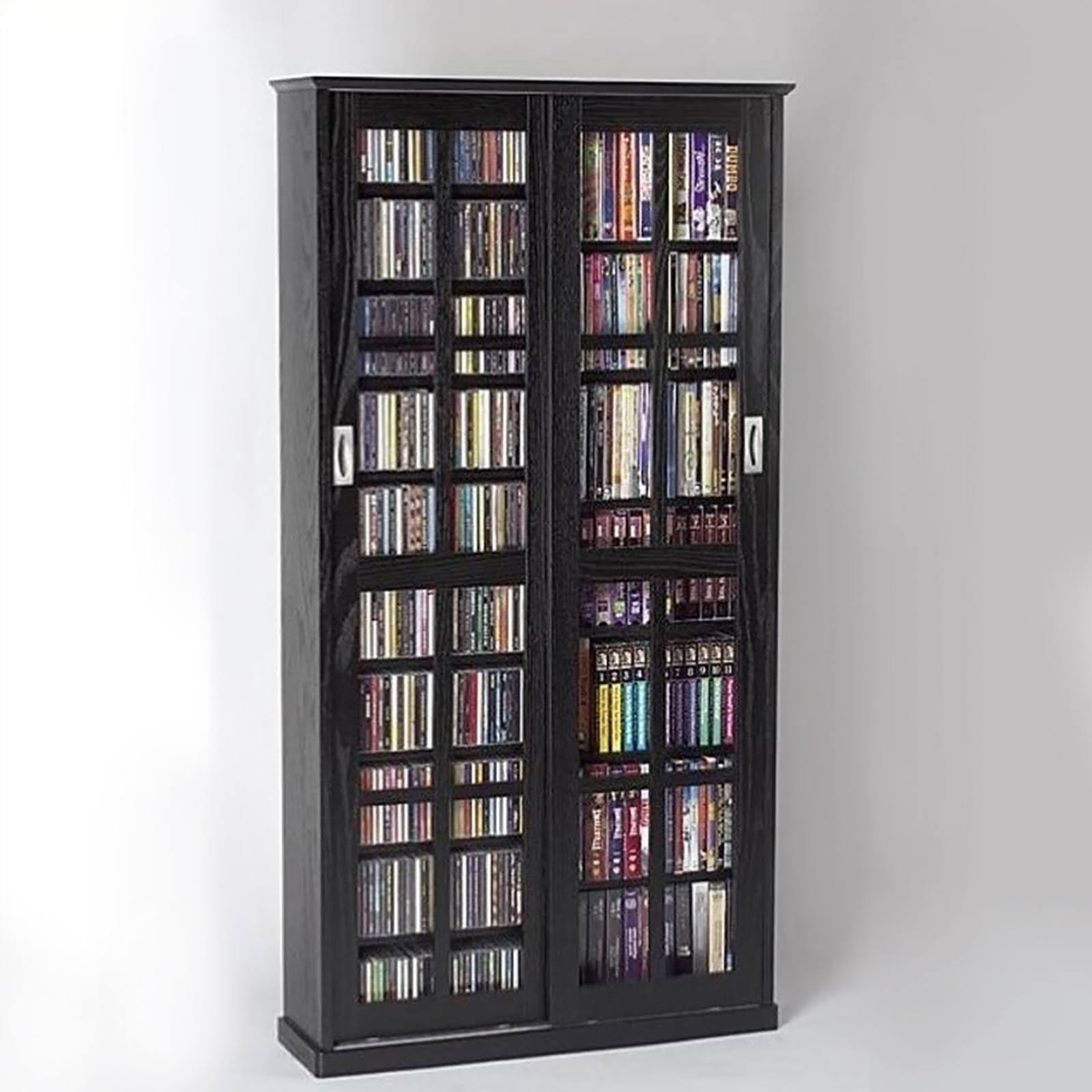 Leslie Dame Multimedia Storage Cabinet (Black) MS-700B