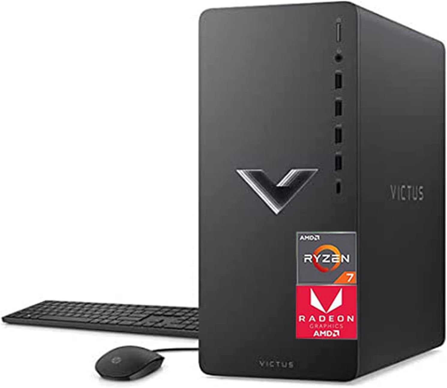 HP 2023 Newest Victus Gaming Desktop, AMD Ryzen 7 5700G Processor(8-core), AMD Radeon RX 6600XT Graphics, 32GB DDR4 RAM, 1TB SSD, 2TB HDD