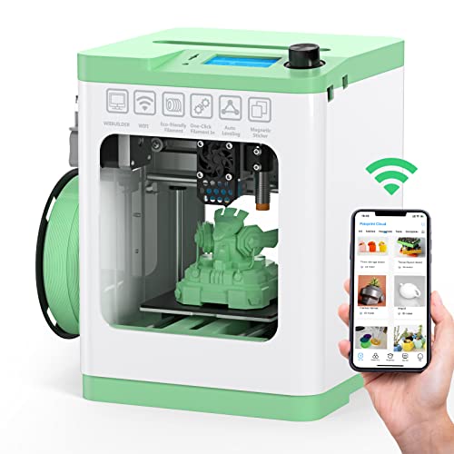 Entina 3D Printers Tina2S with Wi-Fi Cloud Printing, Fully Assembled and Auto Leveling Mini 3D Printer for Beginners