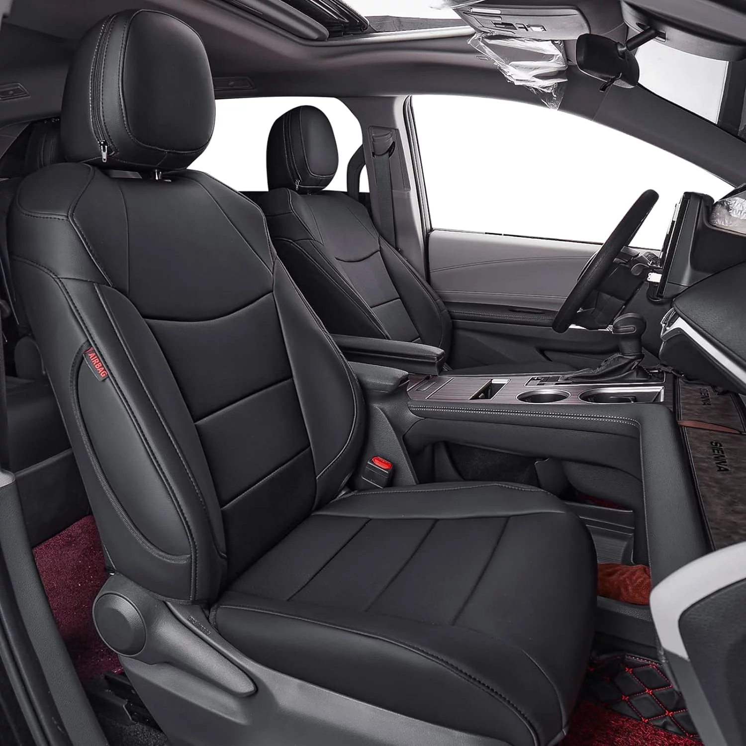 Coverdream Custom Fit Sienna Seat Covers for Toyota Sienna LE & XLE(8 Seats) 2021 2022 2023 - Three Row