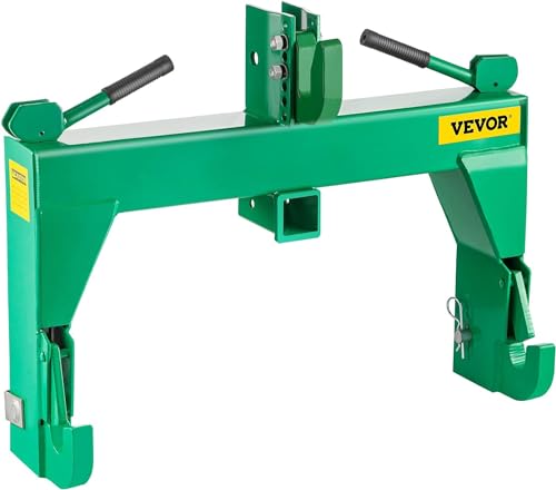VEVOR 3-Point Quick Hitch, 3000 LBS Lifting Capacity Tractor Quick Hitch, 28.31" Between Lower Arms Attachments Quick Hitch, 5 Level Adjustable Bolt